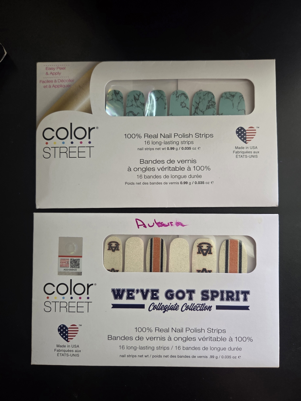 ColorStreet Nails In Auburn And Turquoise